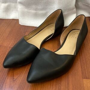 Naturalizer Womens Samantha Comfortable Pointed Toe D'Orsay Slip On Ballet Flat